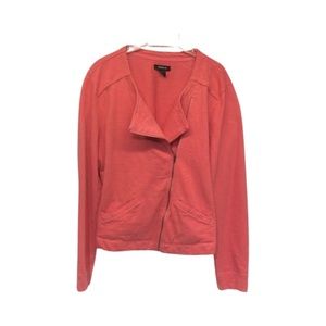 Torrid Cotton Zip Motto Jacket Size 1